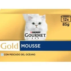 Purina Gourmet Perle Delicias Pescado Océano Alimento Húmedo 12 cajas de 4 sobres de 85g