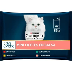 Purina Gourmet Perle Finas Laminas Salsa Buey 12x(4x85g)