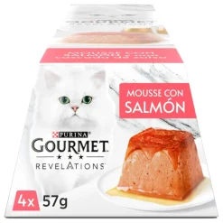 Purina Gourmet Revelations Mousse de Gato Salmón, 24 porciones 57g