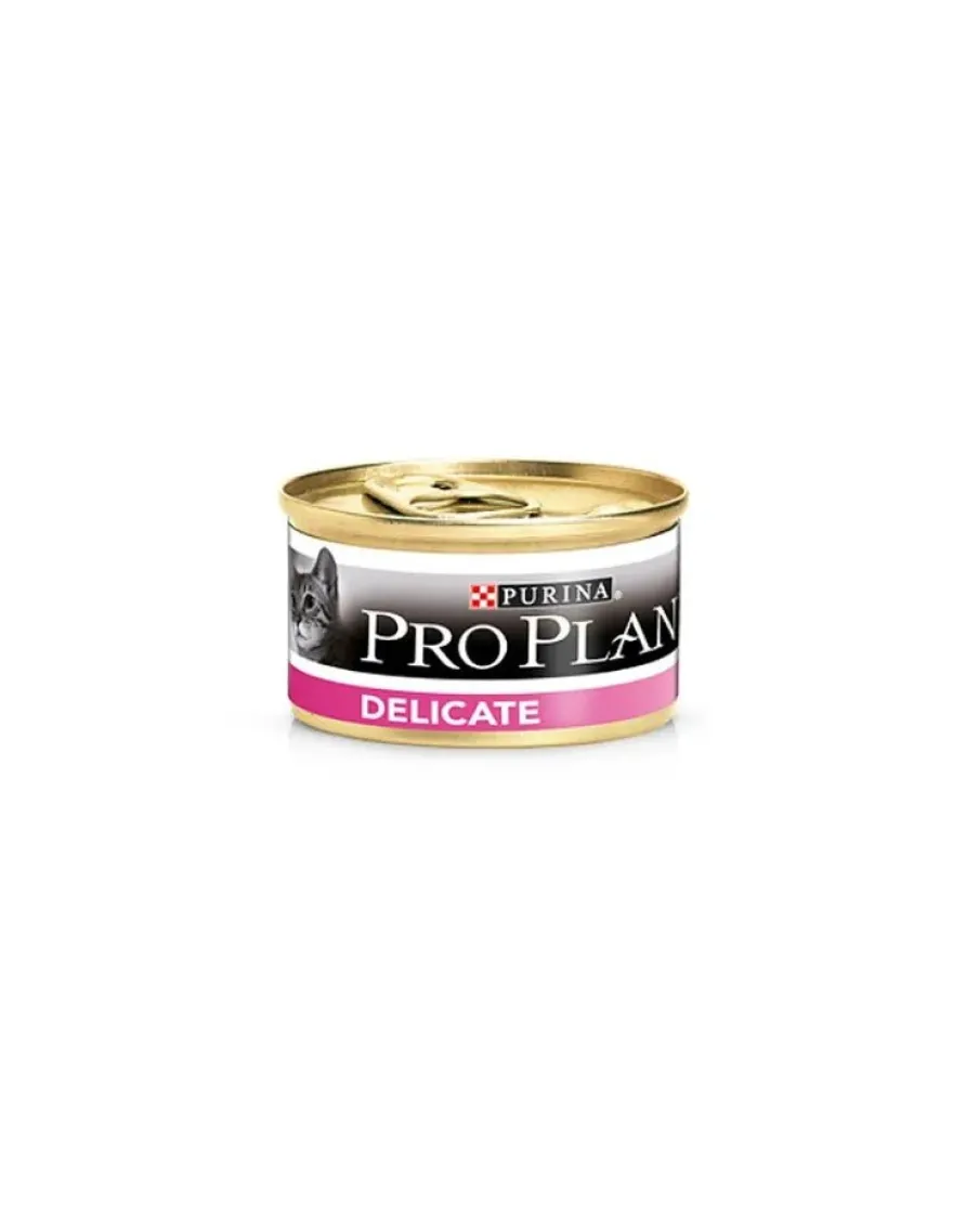 Purina Pro Plan Cat Lata Delicate Mousse Pavo 24x85g