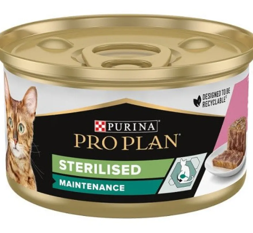 Purina Pro Plan Cat Lata Sterilised Salmon&Atun 24x85g