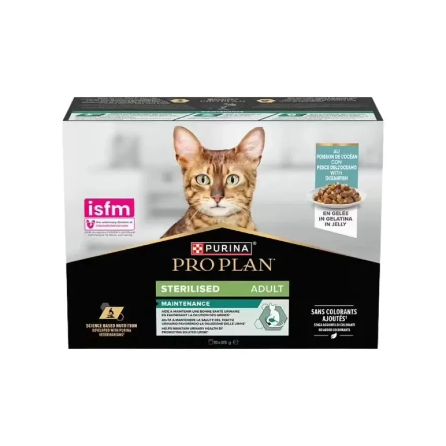 Purina Pro Plan Cat Multilata Sterilised Pescado 10x85g