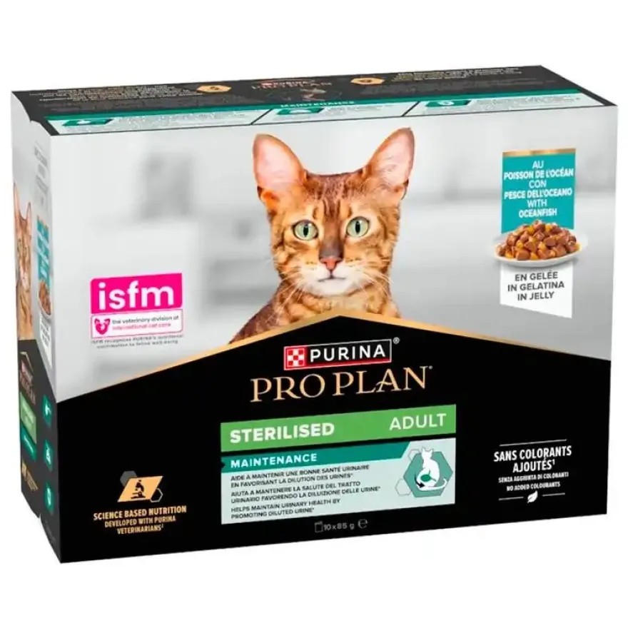 Purina Pro Plan Cat Multilata Sterilised Pescado 10x85g