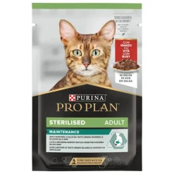 Purina Pro Plan Cat Sobre Adult Sterilised Buey 26x85g