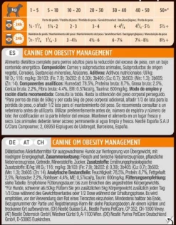 Purina Pro Plan Diet Canine Om Obesity Lata 12x400g
