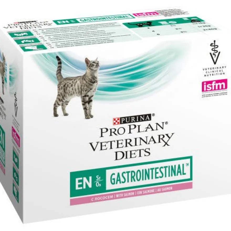 Purina Pro Plan Diet Feline En Sobre Salmon 10x85g