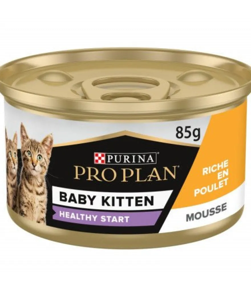 Purina Pro Plan Feline Baby Kitten Mousse Pollo 24 ud