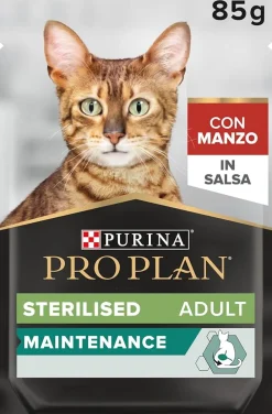 Purina Pro Plan Feline Esterilizado Carne 26x85g