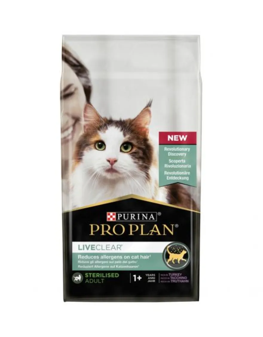 Purina PRO PLAN LiveClear Esterilizado Pavo 1,4Kg