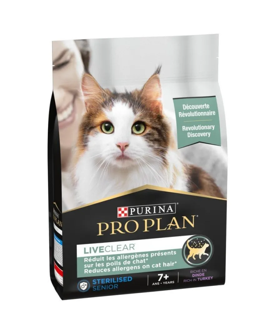 Purina Pro Plan LiveClear Senior Esterilizado Pavo Seco 1,4Kg