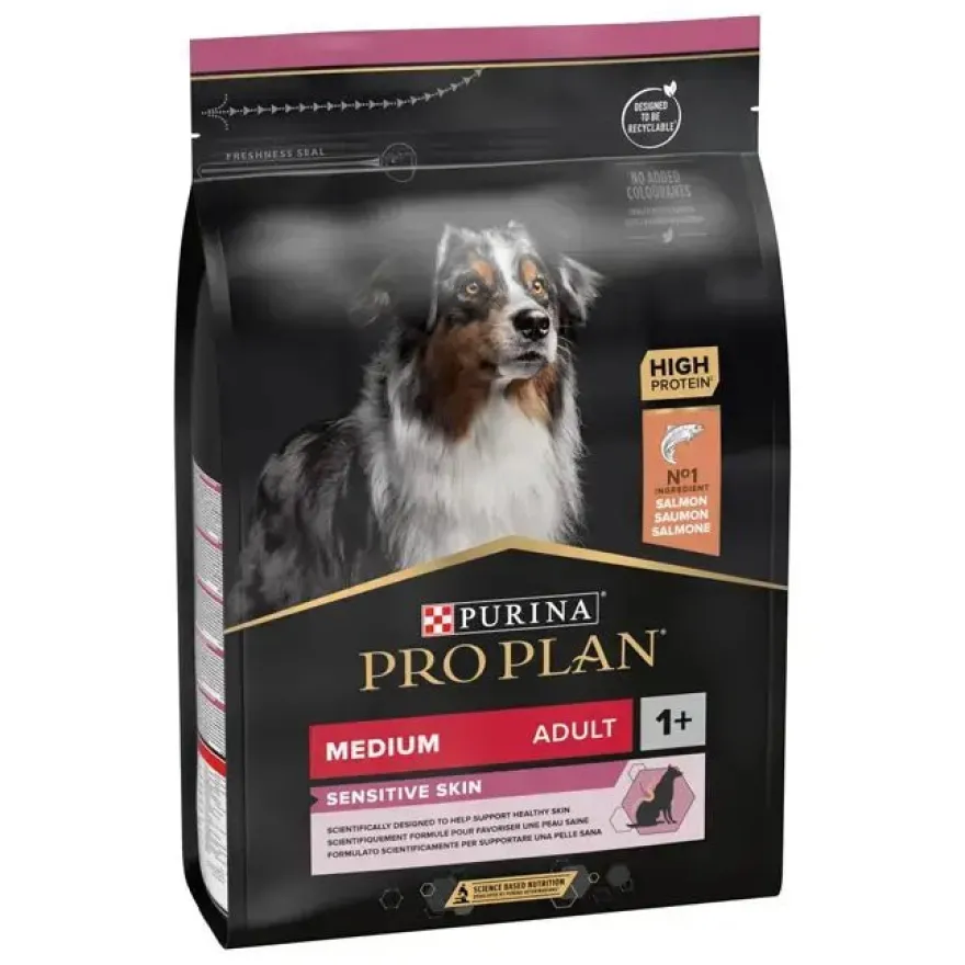 Purina Pro Plan Medium Adult Sensitive Skin Salmón 3Kg