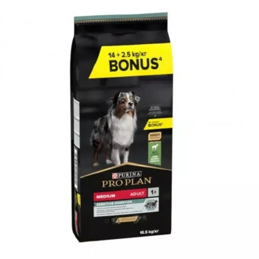 Purina Pro Plan Perro Medium Sensitive Digestion Cordero 14kg+2,5kg