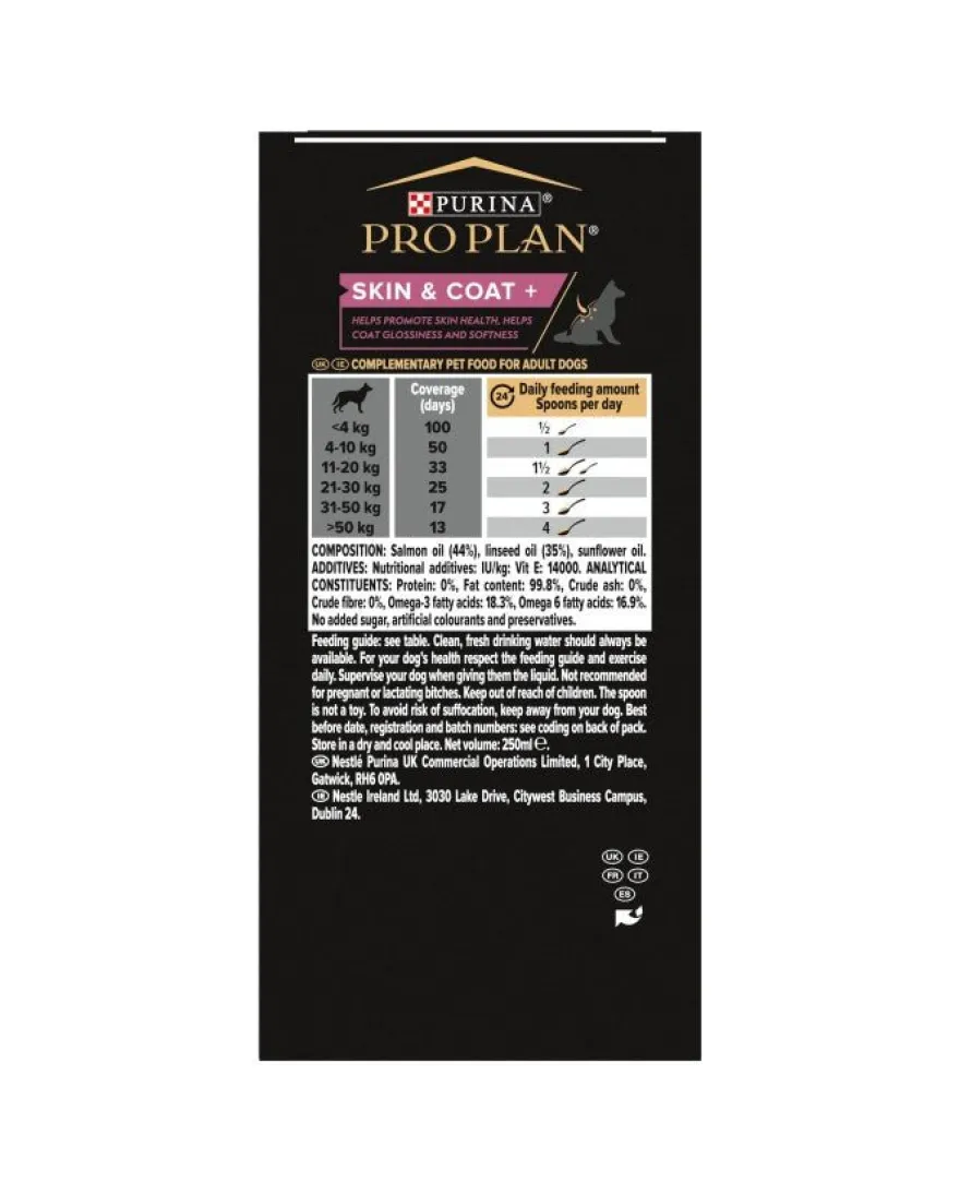 Purina Pro Plan Suplemento Perro Skin&Coat 250ml