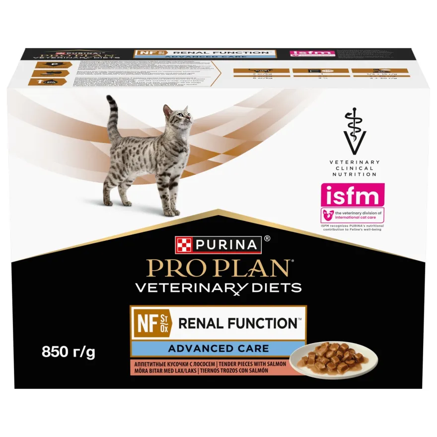 Purina Pro Plan Vet Feline NF Renal Function Comida Húmeda 10x85g