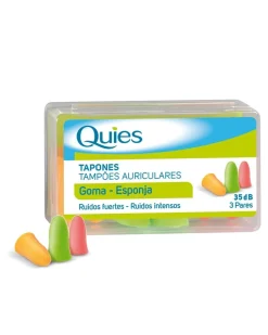 Quies Tapón Goma Colores 6 unidades