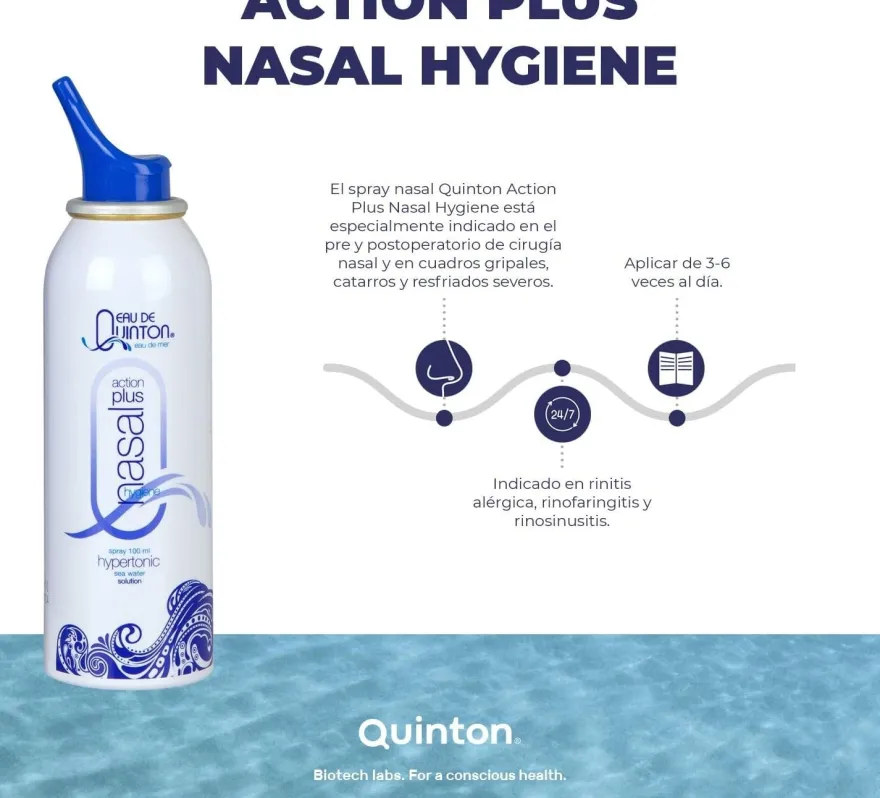 Quinton Higiene Nasal Hipertoni Acción Plus 100 ml
