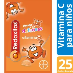 REDOXITOS Vitaminas y Defensas 25 Perlas Blandas sabor Naranja