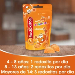 REDOXITOS Vitaminas y Defensas 25 Perlas Blandas sabor Naranja