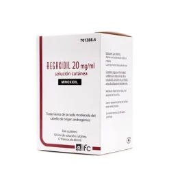 REGAXIDIL Solución Cutánea 20 mg/ml Minoxidil 2x60ml (120ml)