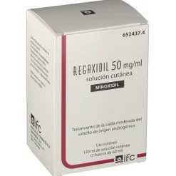 REGAXIDIL Solución Cutánea Minoxidil 50mg/ml 2x60ml (120ml)