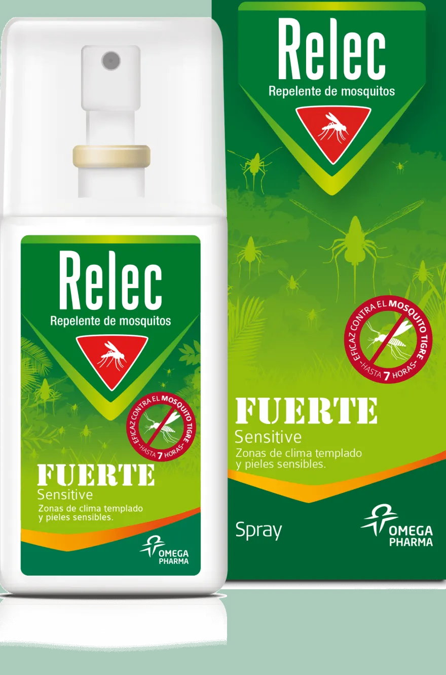 Relec Fuerte Sensitive Repelente Mosquitos Spray 75ML