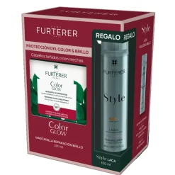 Rene Furterer Pack Color Glow Mascarilla 200ml + Style Laca 100ml