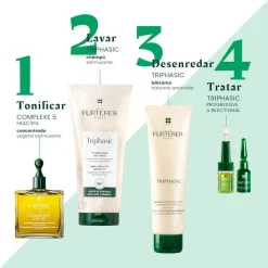 RENE FURTERER Triphasic Champú Estimulante Anticaída 200 ml