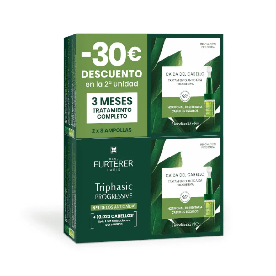 Rene Furterer Triphasic Progressive 2x8 Ampollas