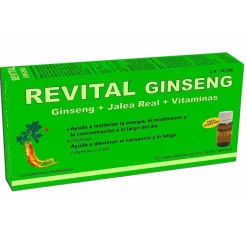 REVITAL Ginseng + Jalea Real + Vitaminas 20 Viales