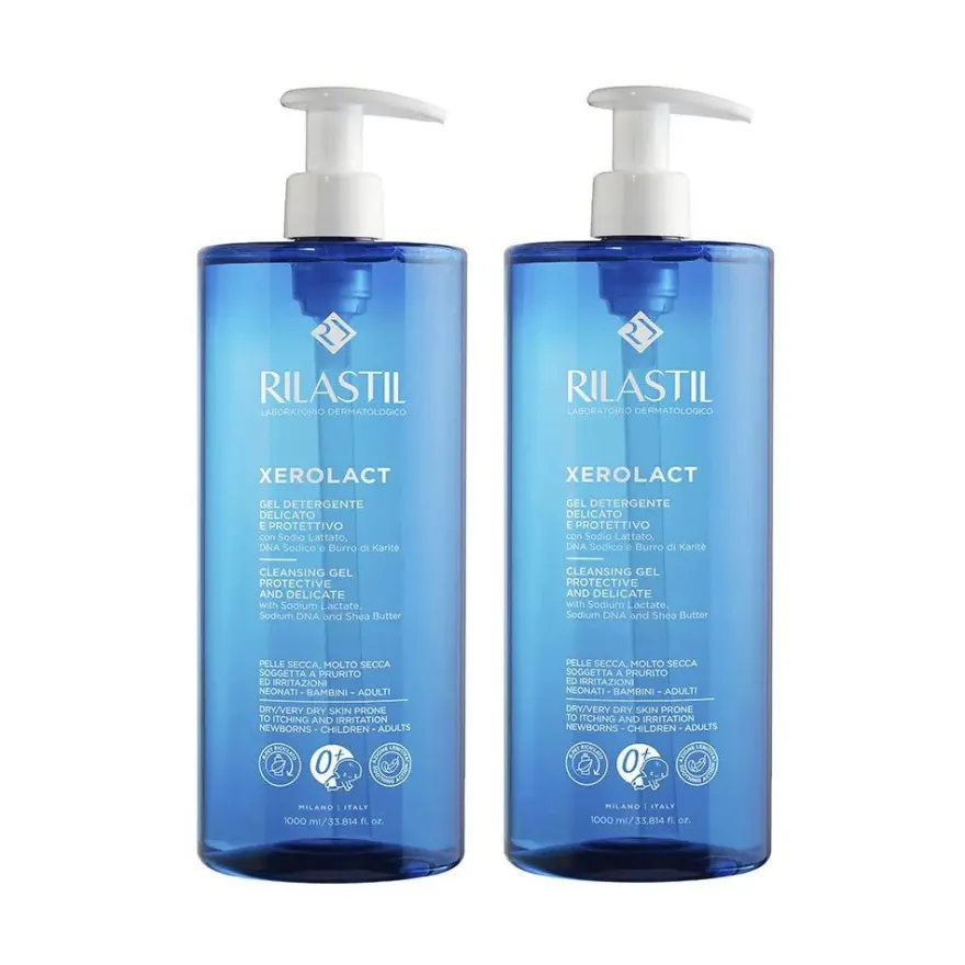 Rilastil Xerolact Cleansing Gel Duplo 2x1000ml