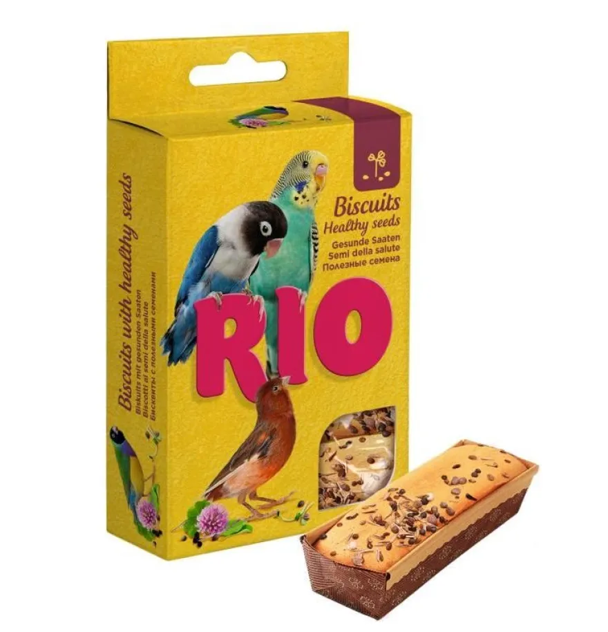 RIO Biscuits Semillas Saludables Galletas para Aves 8 ud