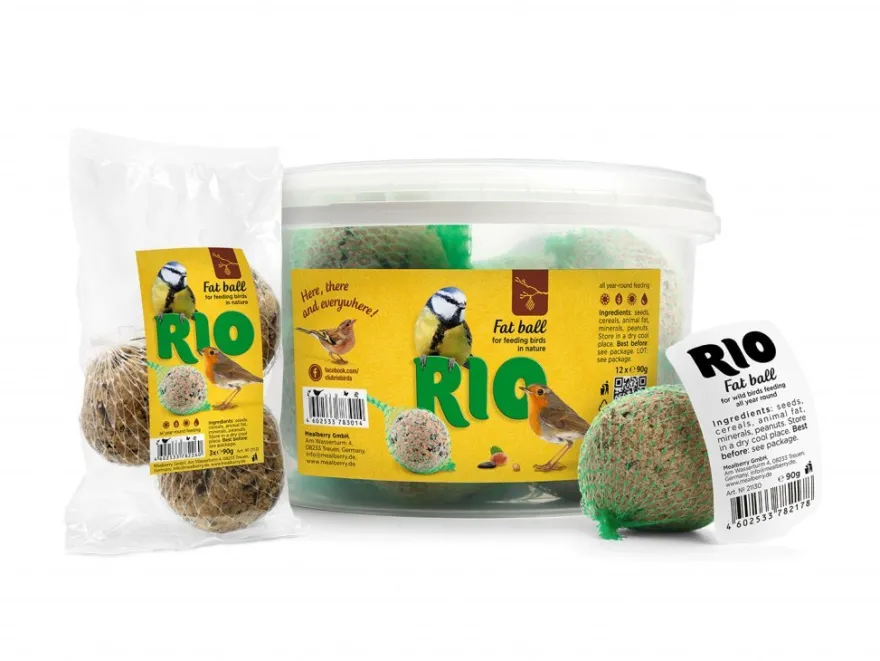 Rio Bola De Grasa Alimentación Aves 12 uds