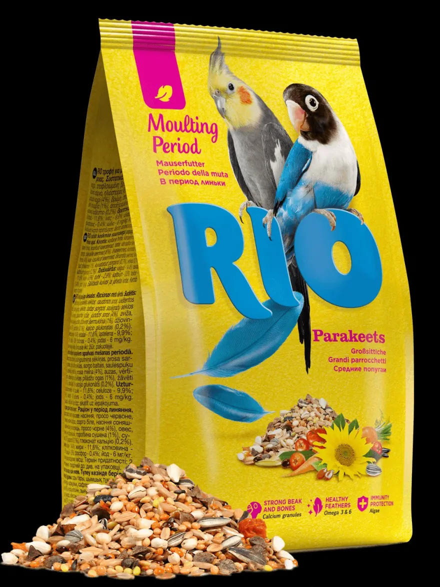 Rio Cotorras Periodo De Muda Pienso Seco 1000g
