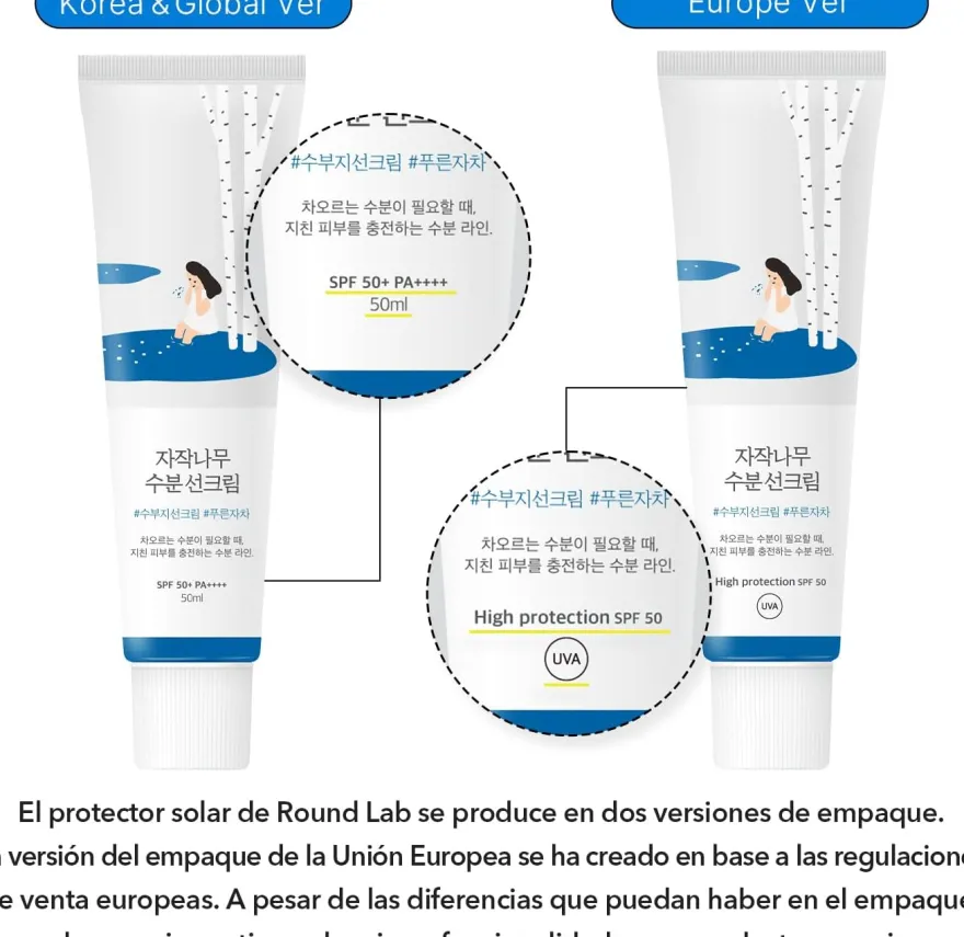 Round Lab Birch Juice Sunscreen Spf50+ Pa++++ 50ml