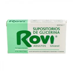 ROVI Supositorios Glicerina Adultos 12 Unidades