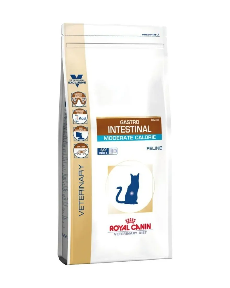 Royal Gastro Intestinal Moderate Comida Seca para Gatos 400g