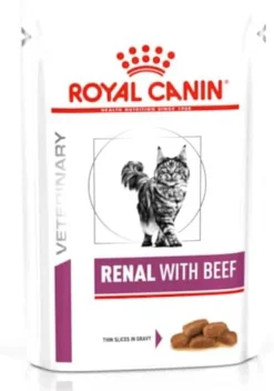 Royal Vet Feline Renal Carne de Res Comida Húmeda 12 sachets de 85g
