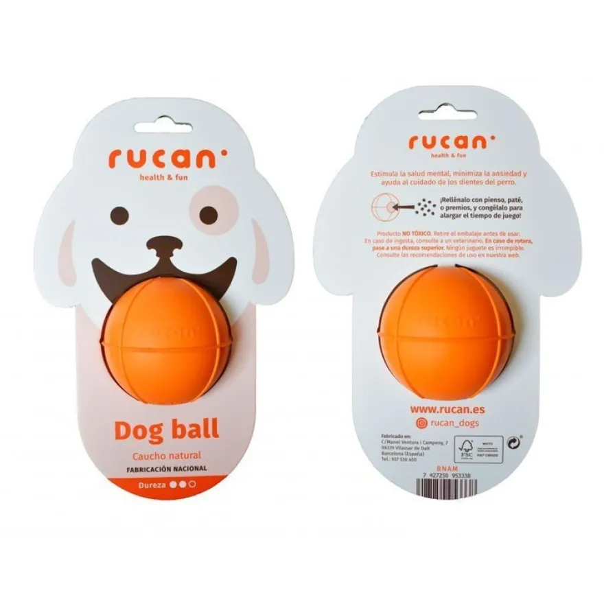 Rucan Ball Pelota Perro Naranja 133g