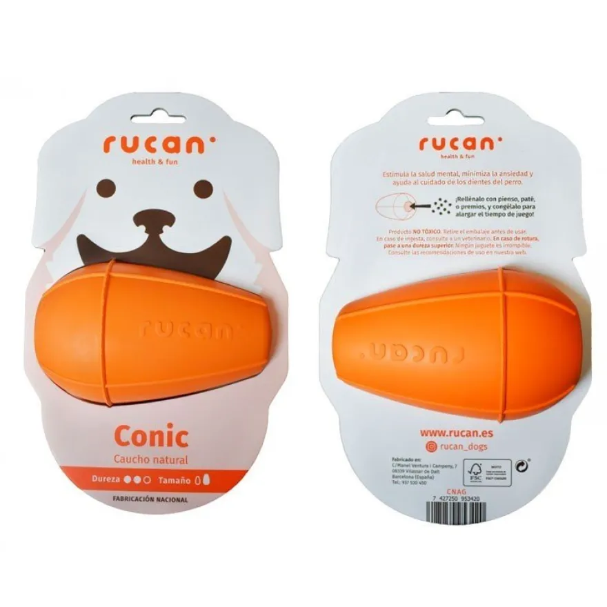 Rucan CONIC Juguete Canino Naranja 295g