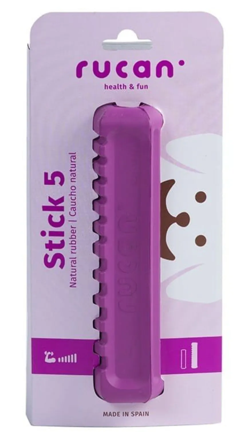 Rucan Stick 5 Juguete Interactivo para Perros Violeta 225g