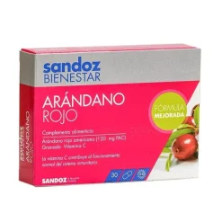 SANDOZ Bienestar Arándano Rojo 30 Cápsulas