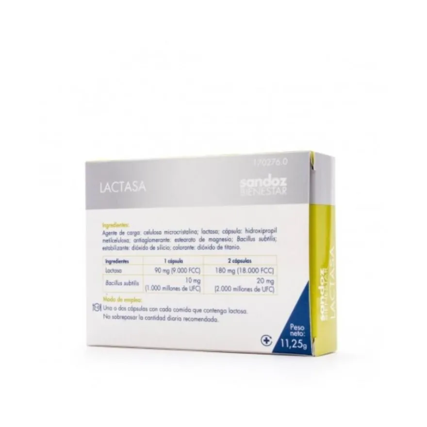 SANDOZ Bienestar Lactasa 30 Cápsulas