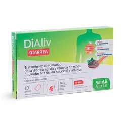 Santé Verte Dialiv Diarrea Complemento Alimenticio en Sobres 10 ud