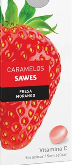 Sawes Caramelos Fresa Sin Azúcar 22g
