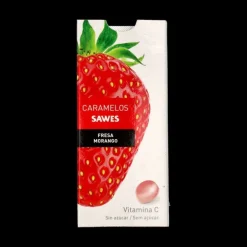 Sawes Caramelos Fresa Sin Azúcar 22g