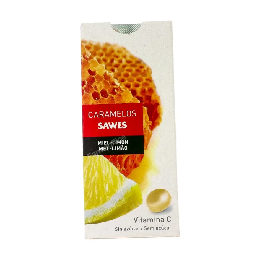 Sawes Caramelos Miel con Limón Blister 22g
