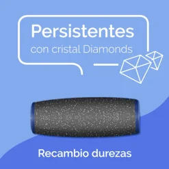 SCHOLL Recambio Cabezales Lima Durezas Persistentes Velvet Smooth Diamond Crystals 2 uds