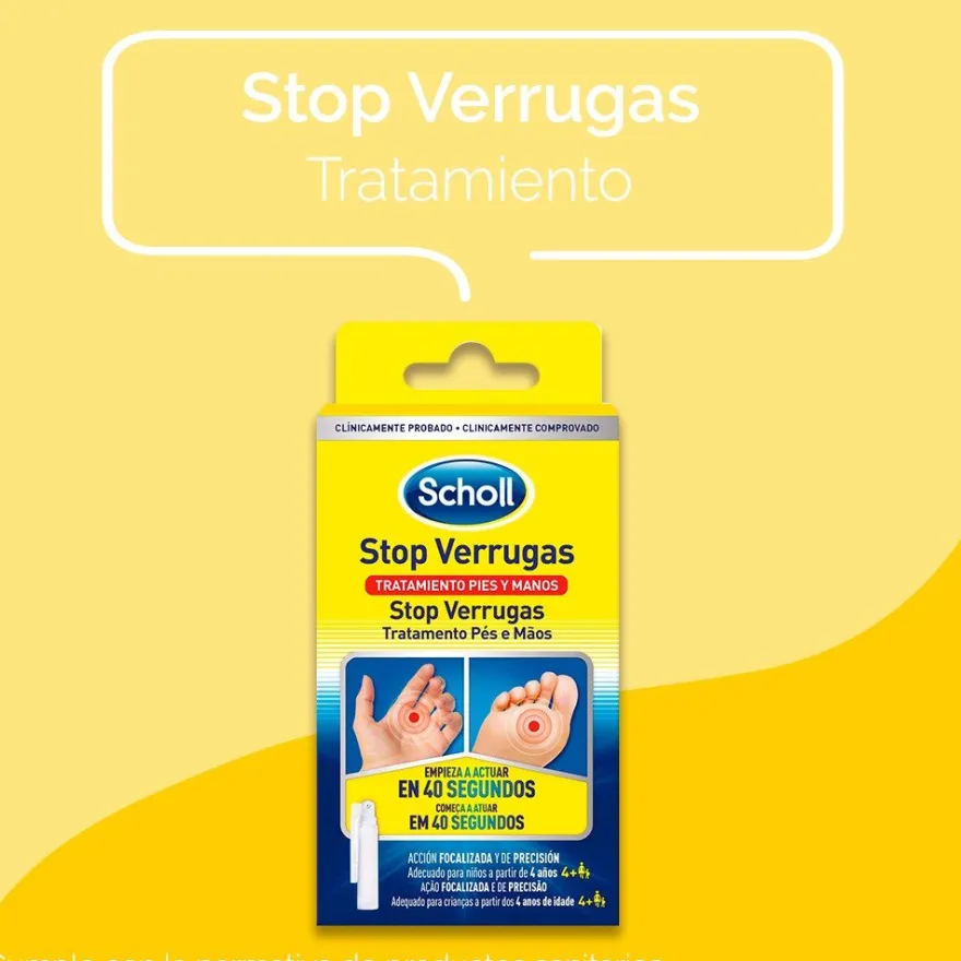 SCHOLL Stop Verrugas Pies y Manos 80ml