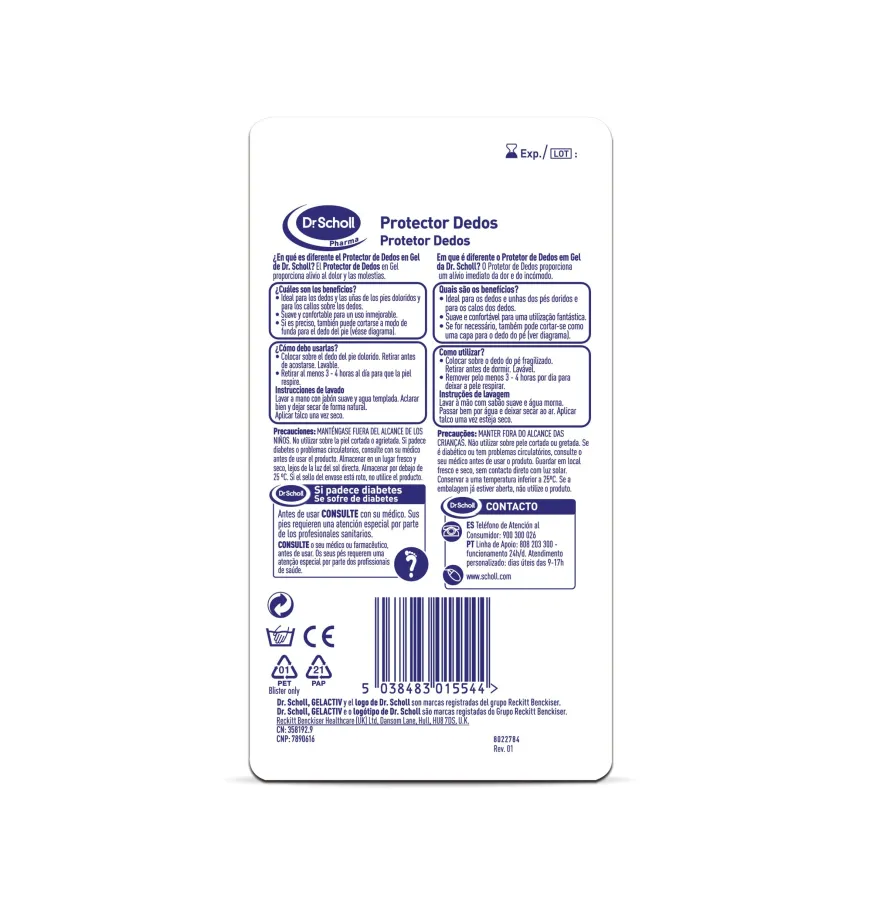 SCHOLL Tubo Protector Dedos