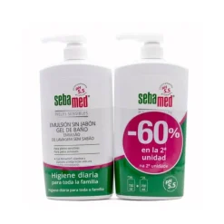 SEBAMED Emulsión Sin Jabón Gel de Baño PACK AHORRO 2x750ml
